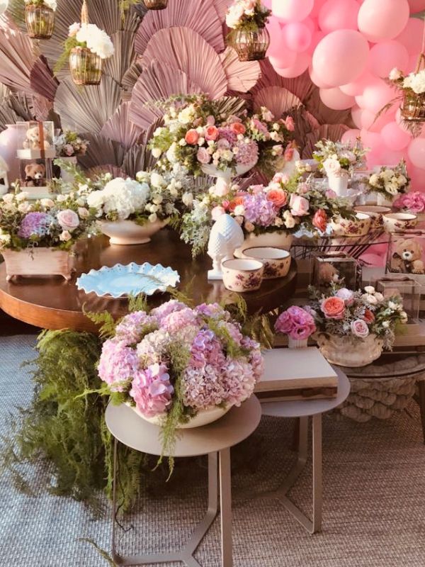 decoración con flores